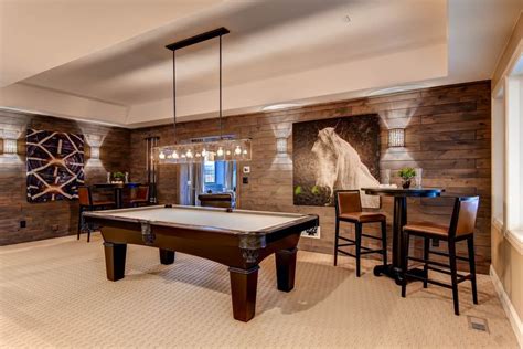 Lower Level Recreation Room Pool Tables Rooms Pool Table Lighting