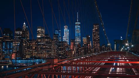 New York Brooklyn Bridge Usa 4k HD Wallpaper