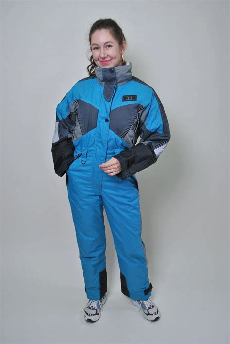 Blue One Piece Ski Suit Vintage Women Skiing Suit From 80s Etsy Blue One Piece Vintage