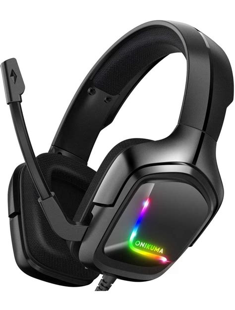 Onikuma K20 Gaming Headset Over-Ear Headphones With Microphone - Black ...