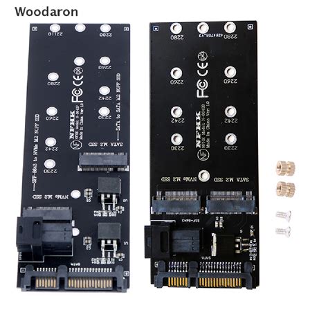 Woodaron Pin Sata M Ssd Adapter Sff To Nvme M Ngff Ssd For