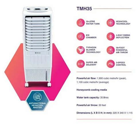 Material Plastic Tower Bajaj Tmh35 Cooler 30feet At Best Price In New Delhi