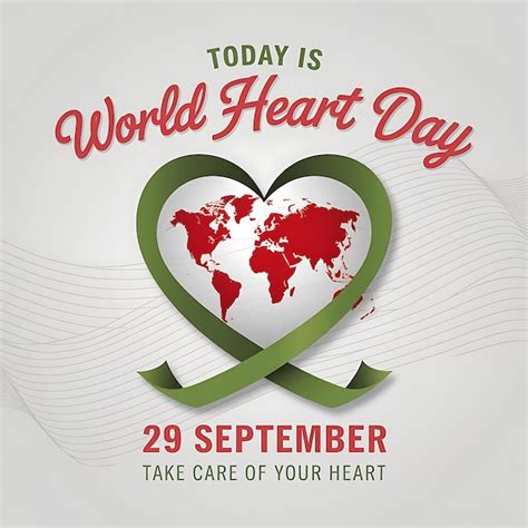 World Heart Day Vector Image Illustration Premium Ai Generated Vector