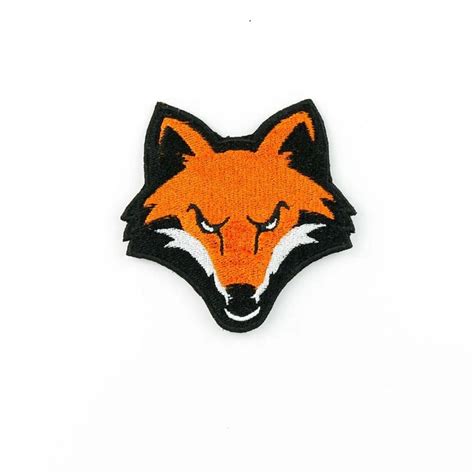 Embroidered Fox Patches Etsy