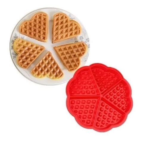 Molde Silicona Waffle Coraz N Cocina Reposter A Oferton