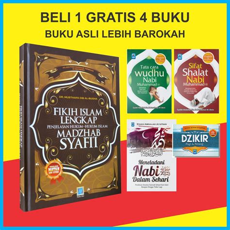 Jual Fikih Islam Lengkap Madzhab Syafii Bonus Buku Sifat Shalat Sifat