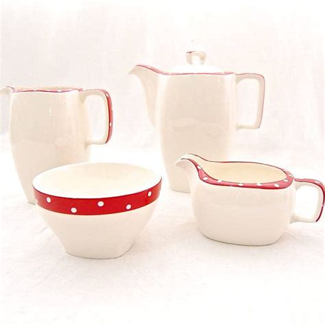 Midcentury Vintage Midwinter Red Domino By Jessie Etsy UK Sugar