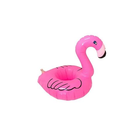 Inflable Flotador Portavasos Para Alberca Rosa Flamingo