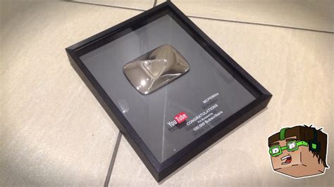 Silver Play Button K Subscribers Plaque Youtube