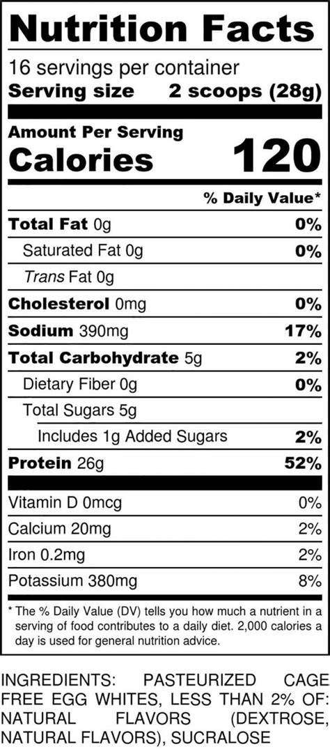 Nutrition | MuscleEgg Egg Whites