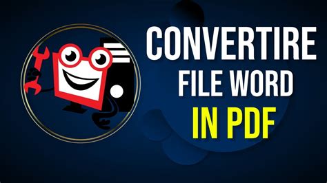 Come Convertire Un File Word In Pdf Youtube