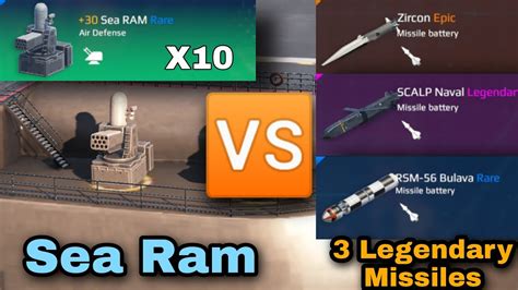 Testing X Sea Ram Vs Legendary Missiles Bulava Zircon And Scalp