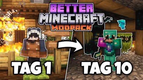 ICH habe 10 TAGE in BETTER MINECRAFT HARDCORE überlebt und DAS ist