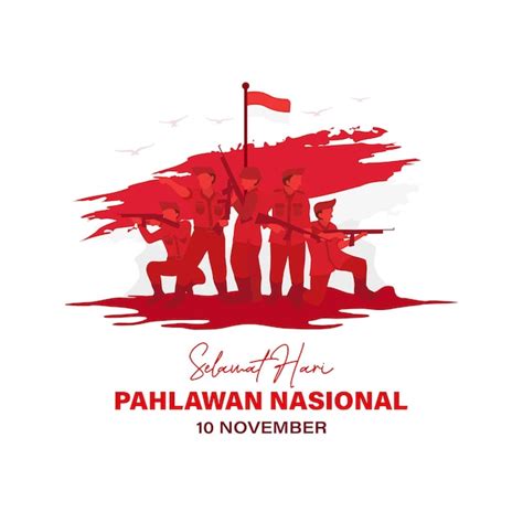 Premium Vector Hari Pahlawan Nasional Day Vector Illustration Poster