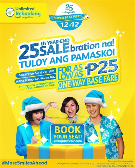 Cebu Pacific Offers Special Php Seat Sale To Cap Off Th Anniversary