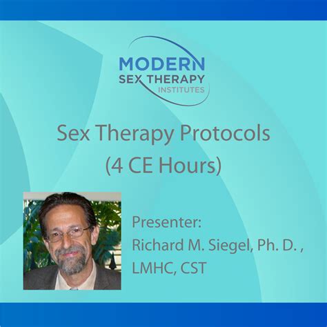 Sex Therapy Protocols Ce Hours Modern Sex Therapy Institutes