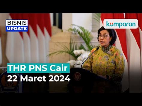 THR PNS Dipastikan Cair 22 Maret 2024 Oleh Menteri Keuangan Sri Mulyani