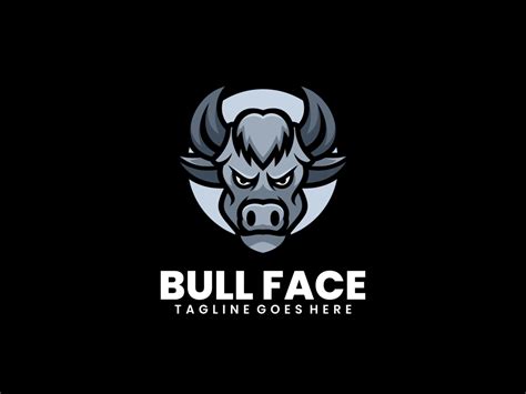 Bull Face Simple Mascot Logo Graphic by artnivora.std · Creative Fabrica