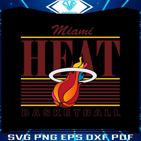 Artstation Miami Heat Nba 2023 Basketball Team Svg Graphic Design Files