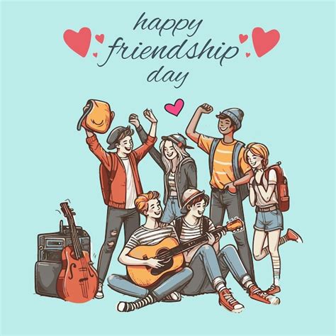 Free Vector Happy Friendship Day Illustration Premium Ai Generated Vector