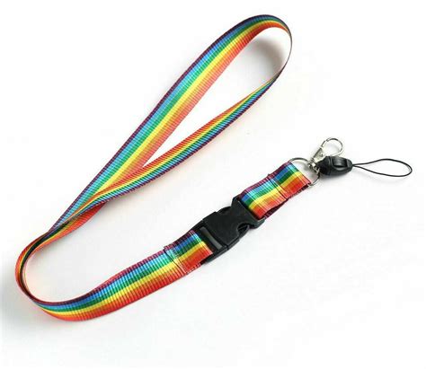 Rainbow Lanyards Neck Strap Gay Pride For Id Card Badge Wholesale Lgbt