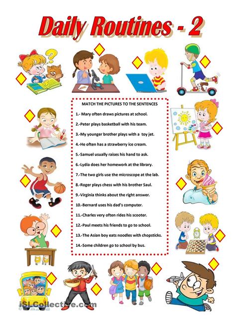 Daily Routines 2 Worksheet Free Esl Printable Worksheets Made By