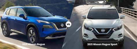 2021 Nissan Rogue vs. Nissan Rogue Sport | Price, Dimensions, MPG | Elevated Nissan