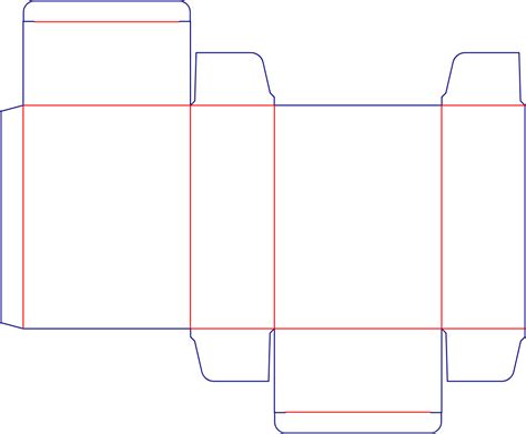 Custom Dimensions Tuck End Boxes Double Tray Dieline 100010