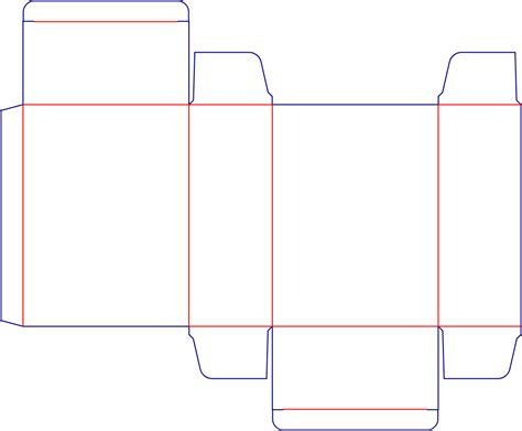 Custom dimensions tuck end boxes double tray dieline 100010