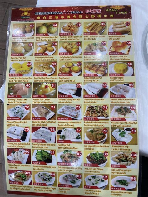 Menu At Golden Dim Sum Restaurant Houston Bellaire Blvd