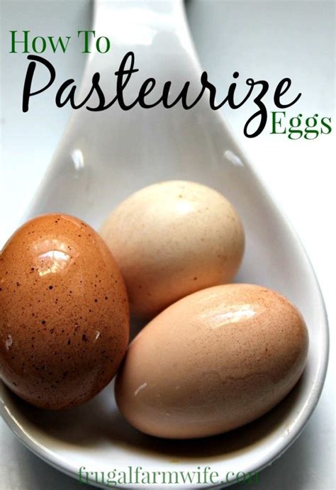 How To Pasteurize Eggs | The Frugal Farm Wife