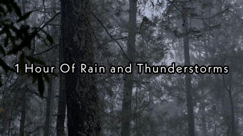 1 Hour Of Rain And Thunderstorms 🌧️⛈️ Youtube