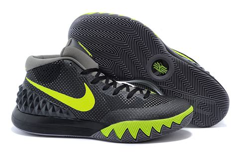 Nike Kyrie Irving 1 Black Grey Green Basketball Shoes Cheap Sale