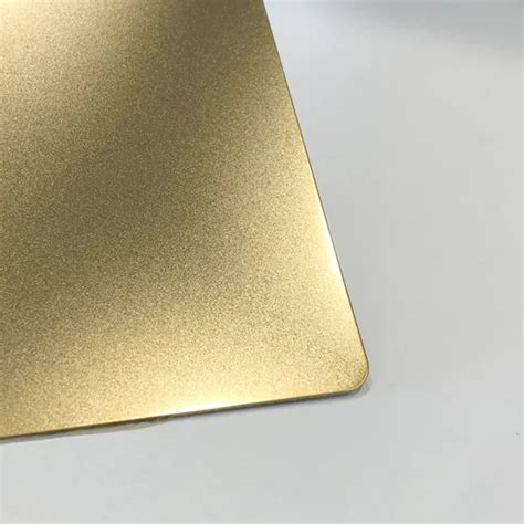 Sandblasted Metal Sheet Champagne Gold Decorative Color Stainless Steel