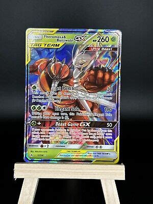 Pok Mon Tcg Pheromosa Buzzwole Gx Tag Team Unbroken Bonds Nm Ebay