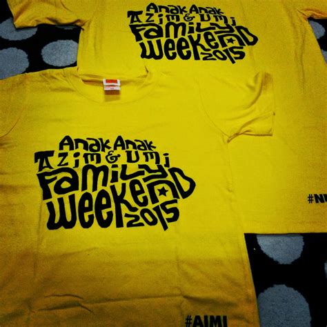 CETAKAN TSHIRT (DESIGN SENDIRI DITERIMA): BAJU FAMILY DAY