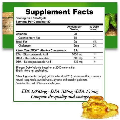 Ultra Pure Omega 3 2900 Epa Dha Dpa