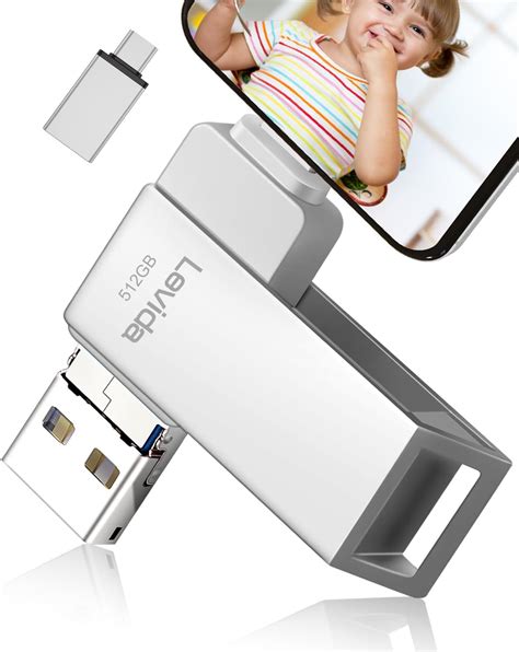 MUXXUE Chiavetta USB Phone, 3 in 1 Chiavetta USB 256GB per Phone ...