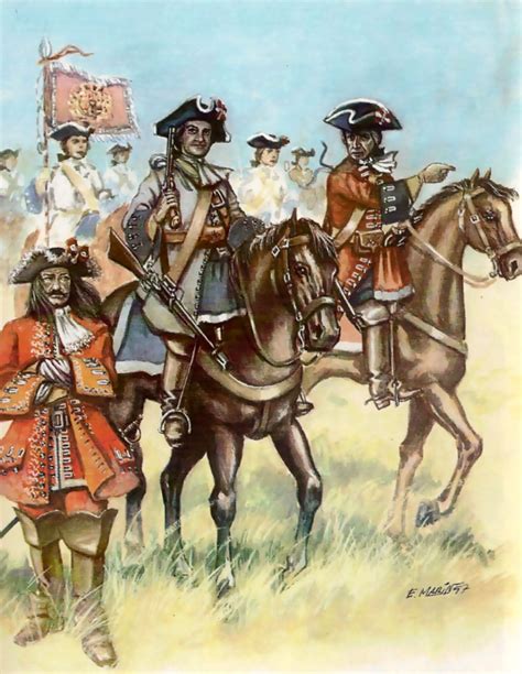 Spanish Cavalry At The Battle Of Almansa War Of The Spanish Succession