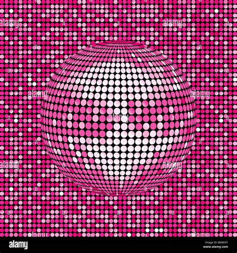 Pink disco ball background Stock Photo - Alamy