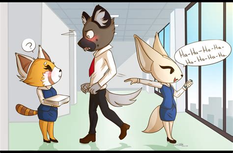 Aggretsuko Haida And Fenneko Retsuko By Blood Draki001 On Deviantart