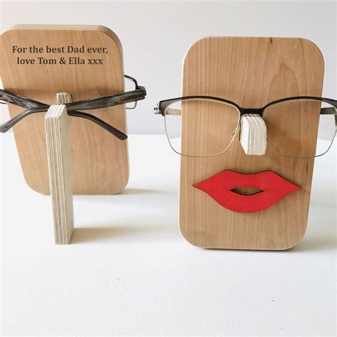 Personalised Glasses Holder For Him And For Her By Natural T Store Wooden Glasses Holder