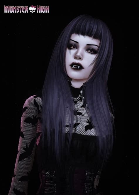 ⋆౨ৎ˚ ˖ ࣪ Sims 4 Cc Goth Makeup Cc Vampire Hair