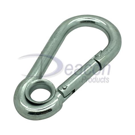 Stainless Steel Formed Eye Carbine Hook Deacon Products Ltd