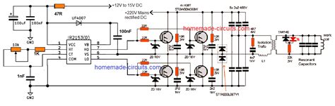 Induction Heater Circuit Schematic