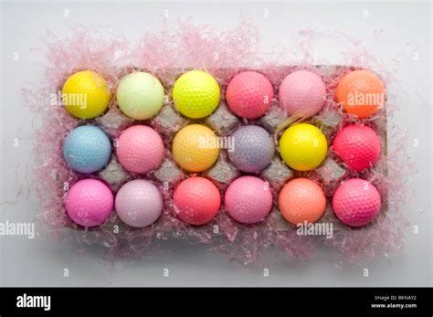 colorful golf balls Stock Photo - Alamy