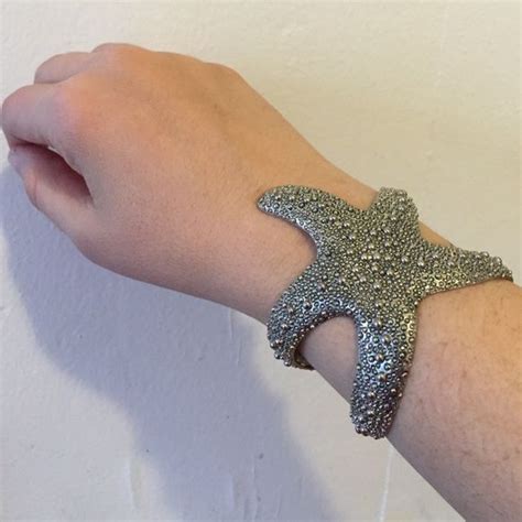 Starfish Cuff Bracelet Cuff Bracelet Cuff Metallic Silver