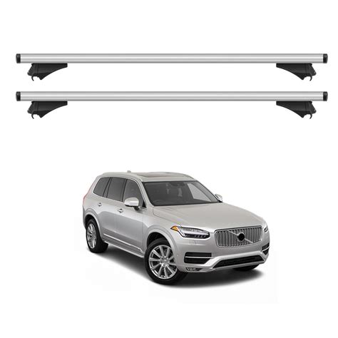 Roof Rack For Volvo Xc90 2014 2022 Cross Bars Carrier Aluminum Silver 2 Pcs