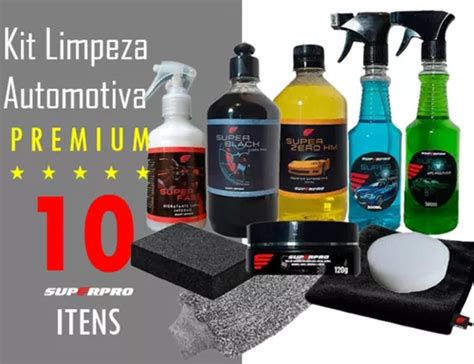 Kit Lava Carros Motos Cera Shampoo Estofado Vidro Pneu Parcelamento