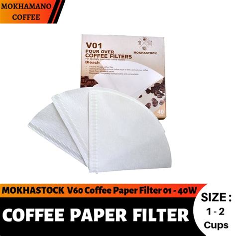 Jual Mokhastock V60 Coffee Paper Filter Kertas Filter Kopi Vcf 01 40w